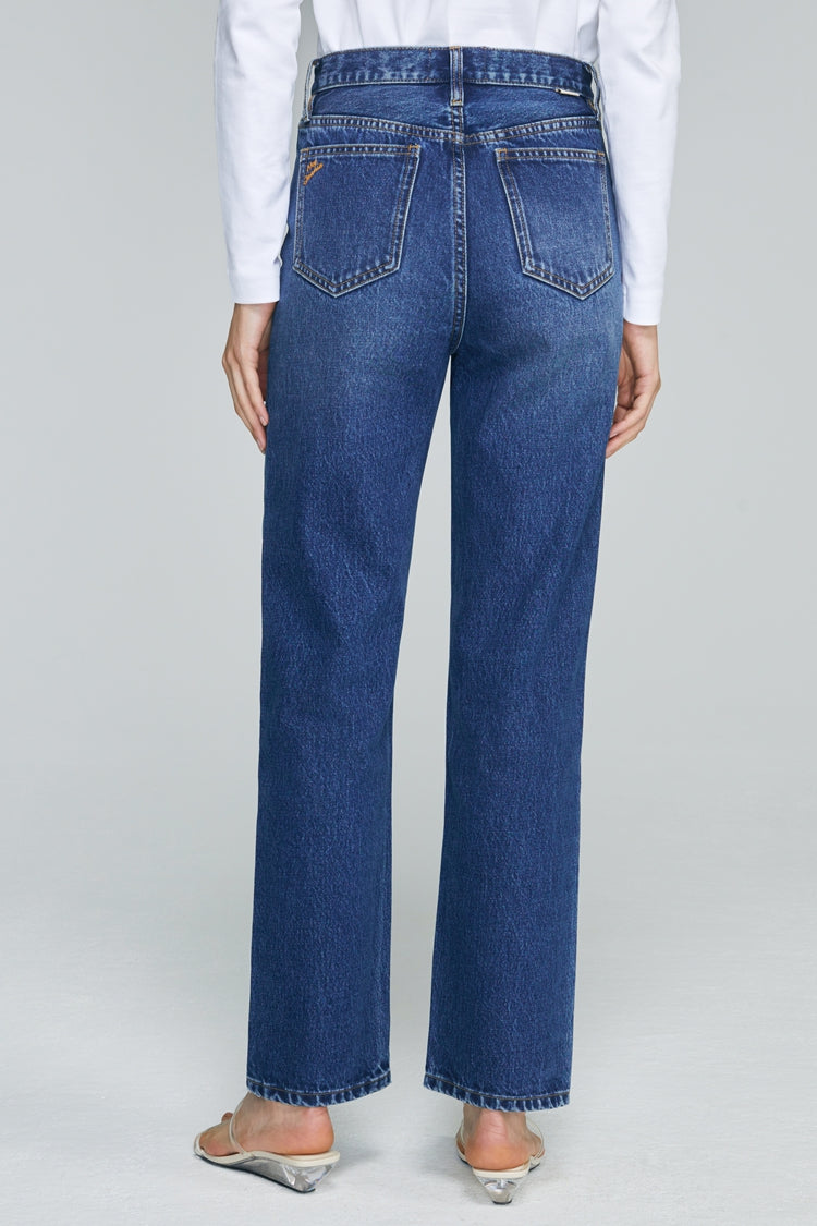 Hey Joanie Manhattan High Rise Straight Ankle Jeans in Born to Run view 16 - High-Waisted - Hey Joanie Jeans Review