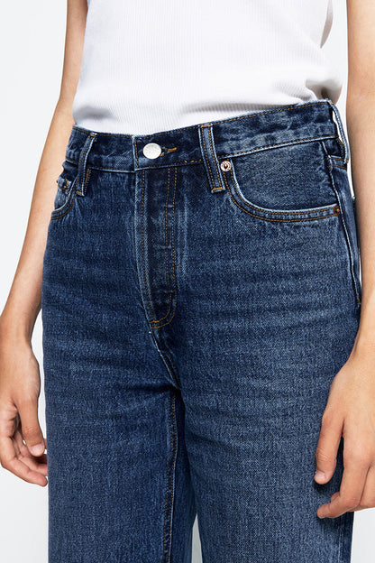Hey Joanie Manhattan High Rise Straight Ankle Jeans in Born to Run view 18 - High-Waisted - Hey Joanie Jeans Review