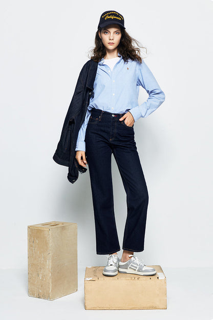Hey Joanie Manhattan High Rise Straight Ankle Jeans in Born to Run view 23 - High-Waisted - Hey Joanie Jeans Review