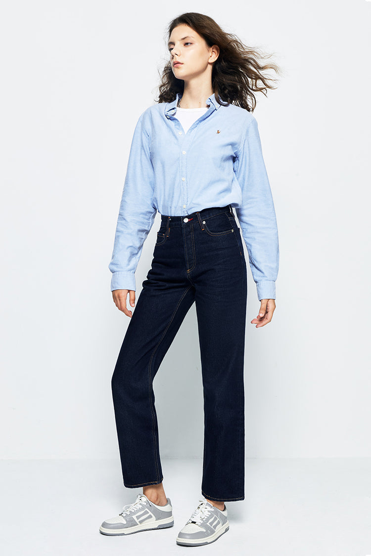 Hey Joanie Manhattan High Rise Straight Ankle Jeans in Born to Run view 24 - High-Waisted - Hey Joanie Jeans Review