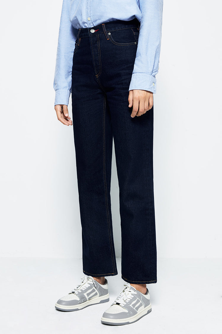 Hey Joanie Manhattan High Rise Straight Ankle Jeans in Born to Run view 26 - High-Waisted - Hey Joanie Jeans Review