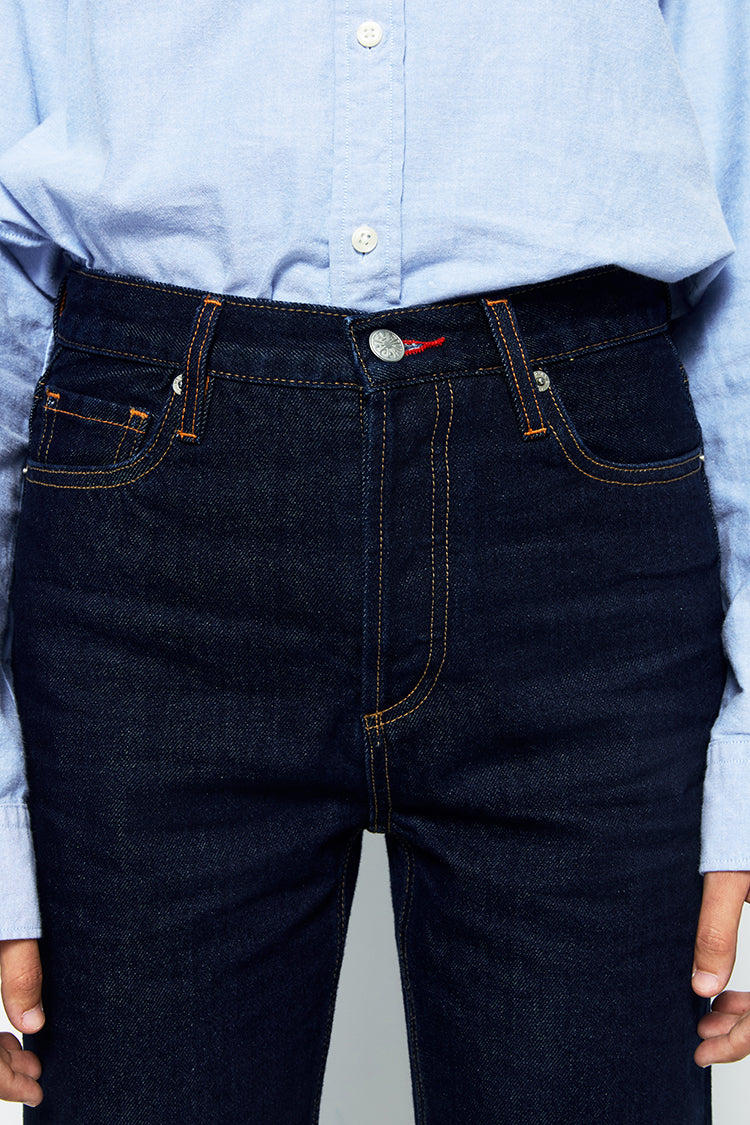 Hey Joanie Manhattan High Rise Straight Ankle Jeans in Born to Run view 28 - High-Waisted - Hey Joanie Jeans Review