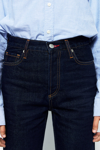 Hey Joanie Manhattan High Rise Straight Ankle Jeans in Born to Run view 28 - High-Waisted - Hey Joanie Jeans Review