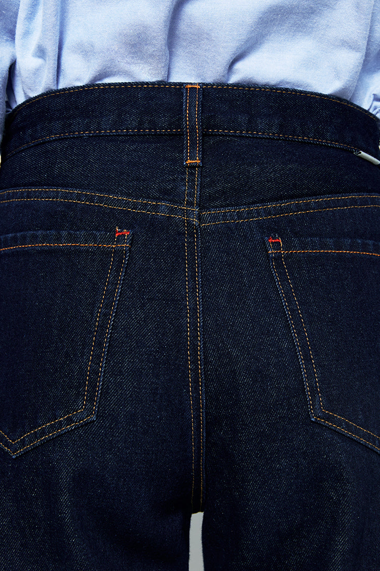 Hey Joanie Manhattan High Rise Straight Ankle Jeans in Light My Fire view 29 - High-Waisted - Hey Joanie Jeans Review