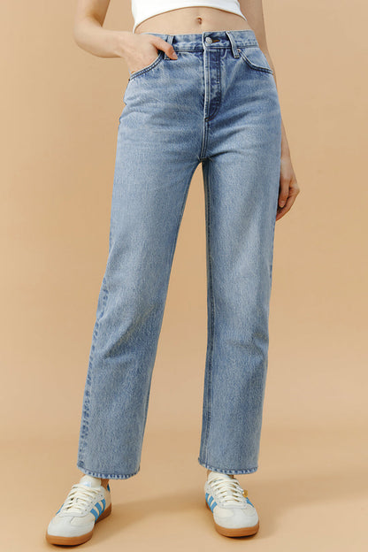 Hey Joanie Manhattan High Rise Straight Ankle Jeans in Runaway view 5 - High-Waisted - Hey Joanie Jeans Review (bottom)