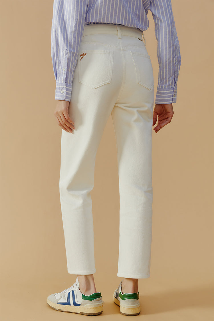 Hey Joanie Manhattan High Rise Straight Ankle Jeans in Dancing On My Own view 7 - High-Waisted - Hey Joanie Jeans Review