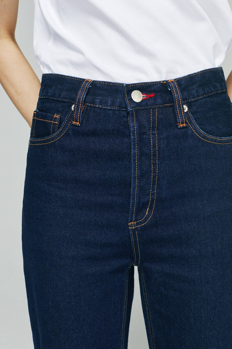 Hey Joanie Manhattan High Rise Straight Ankle Jeans in Light My Fire view 8 - High-Waisted - Hey Joanie Jeans Review