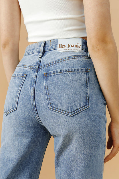 Hey Joanie Manhattan High Rise Straight Ankle Jeans in Runaway view 9 - High-Waisted - Hey Joanie Jeans Review (bottom)
