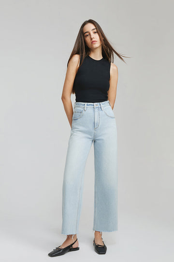 Hey Joanie Moon Curve Raw Hem Crop Jeans in Earth Angel - Hey Joanie Jeans Review (bottom)