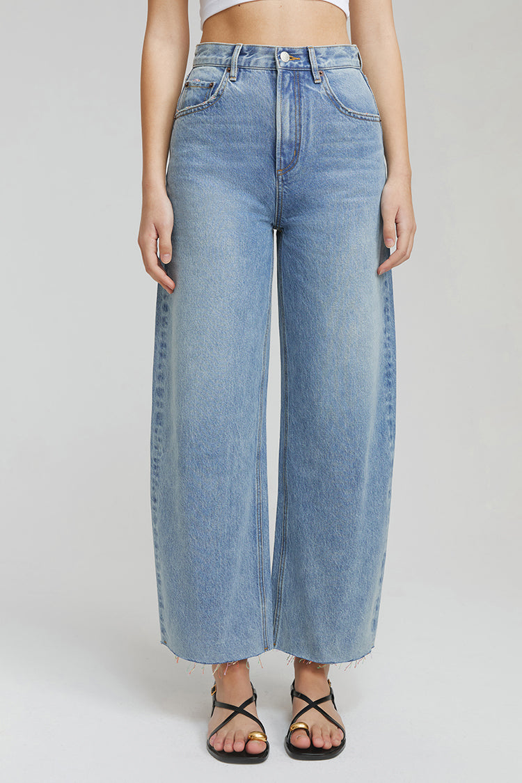 Hey Joanie Moon Curve Raw Hem Crop Jeans in The Boys of Summer view 5 - Hj129 Jeans (bottom)