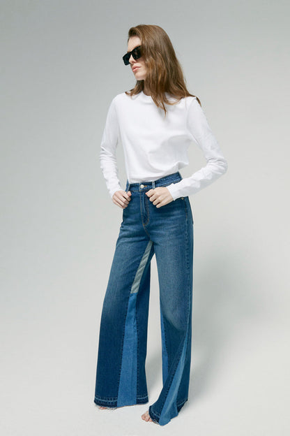 Hey Joanie Shadow Split Wideleg Jeans in Isn't Anything view 4 - Hey Joanie Jeans Review (bottom)