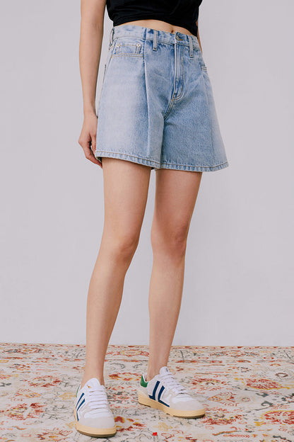 Hey Joanie the Pleated Fun Short in White view 6 (bottom)