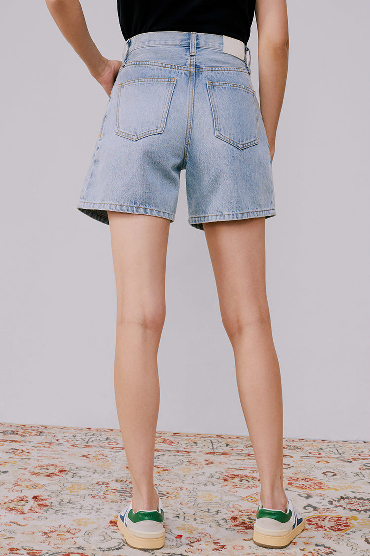 Hey Joanie the Pleated Fun Short in White view 7 (bottom)