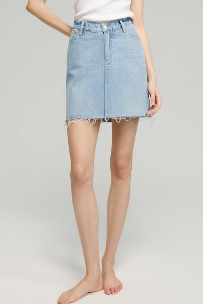 Hey Joanie V-waist Mini Skirt in Waterfalls view 5