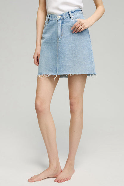 Hey Joanie V-waist Mini Skirt in Waterfalls view 6