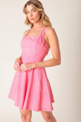 Hibiscus Hideaway Woven Mini Dress