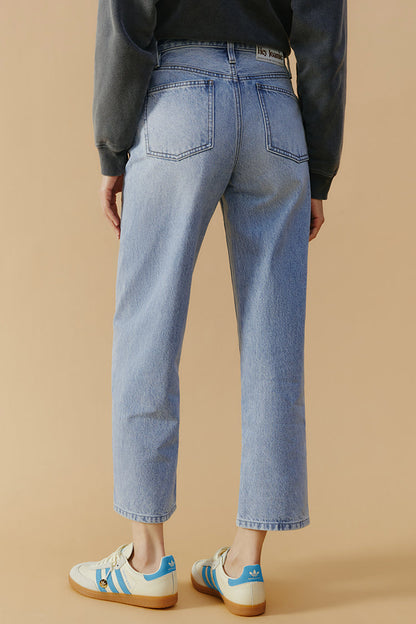 High-line Curve Ankle Jeans - MeeeShop Women's Fashion