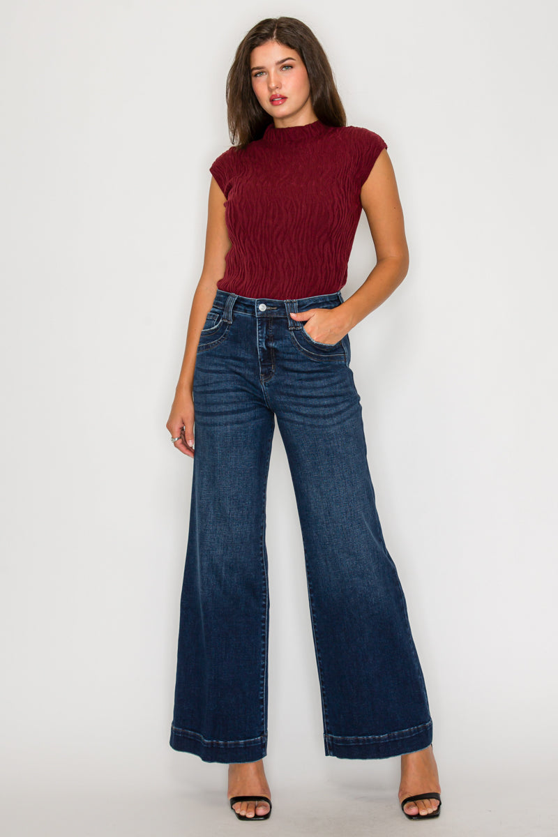 High Rise A-wide Leg Fit Jeans in 13 (30) view 7 - High-Waisted - High Rise Jeans Women (bottom)
