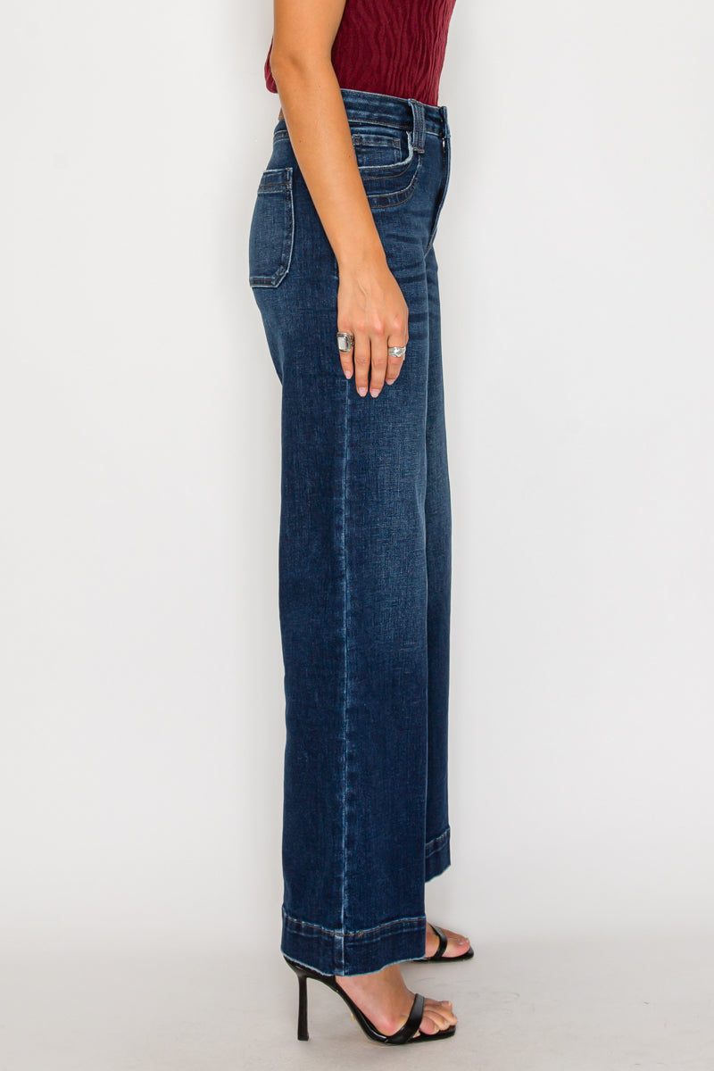 High Rise A-wide Leg Fit Jeans in 3 (25) view 2 - High-Waisted - High Rise Jeans Women (bottom)
