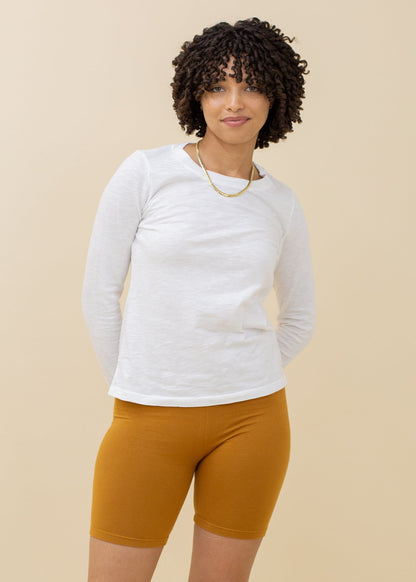 High Rise Biker Short 7" in S view 5 - High-Waisted - High Rise 7 Jeans (bottom)