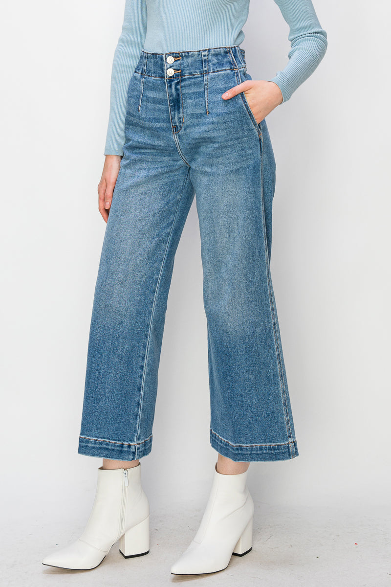 High Rise Crop Wide Jeans in 11 (29) view 6 - High-Waisted - High Rise Jeans Women (bottom)