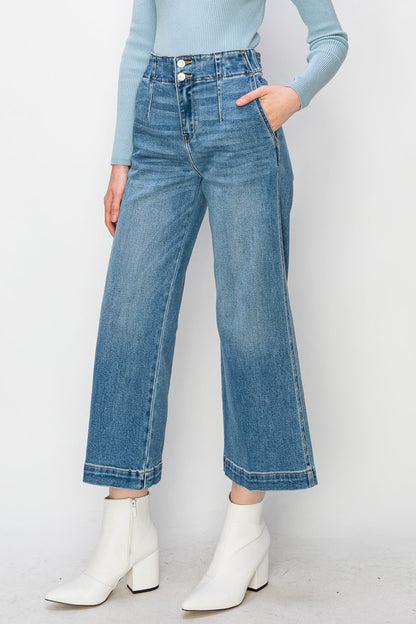 High Rise Crop Wide Jeans in 11 (29) view 6 - High-Waisted - High Rise Jeans Women (bottom)