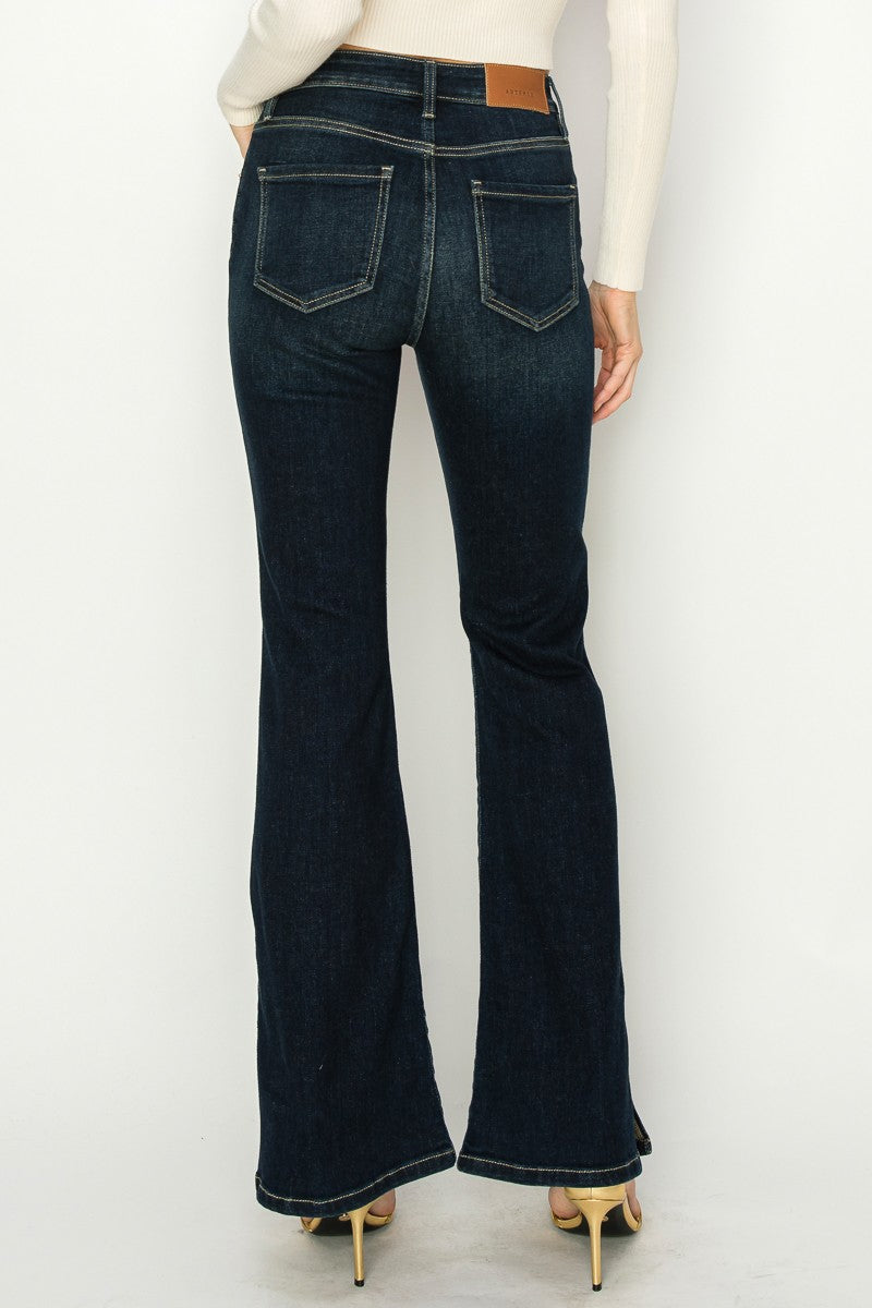 High Rise Flare Jeans in 7 (27) view 4 - High-Waisted - High Rise Jeans Women (bottom)