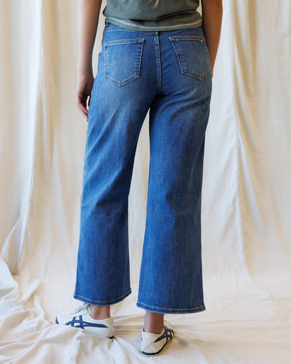 High Rise Seamed Wide Leg Ankle in 29 view 5 - High-Waisted - High Rise Ankle Jeans (bottom)