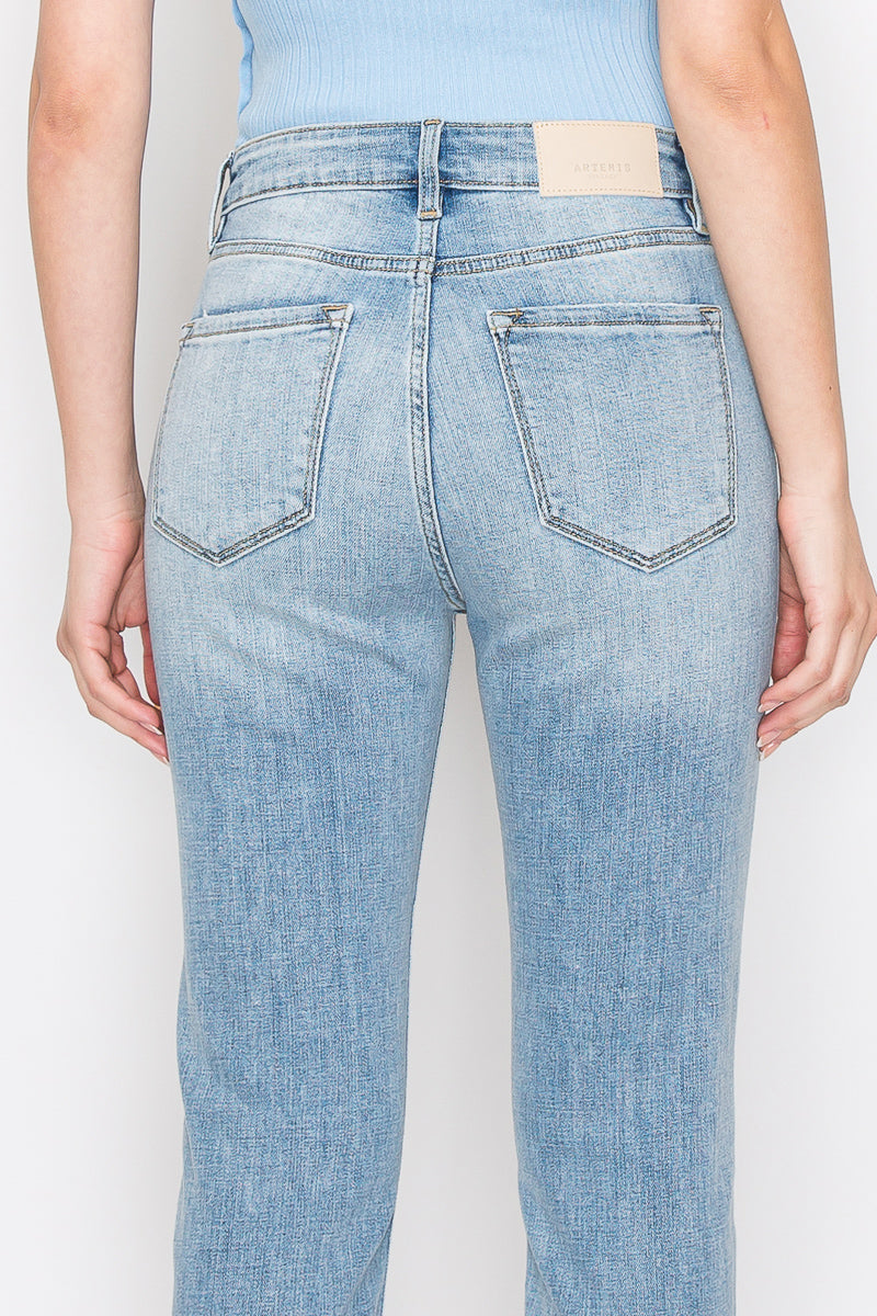 high rise straight High Rise Straight Leg Jeans view 18 (bottom) - shop at us.meeeshop
