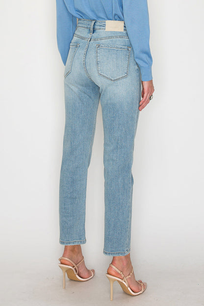 High Rise Straight Leg Jeans in 11 (29) view 6 - High-Waisted - High Rise Jeans Women (bottom)
