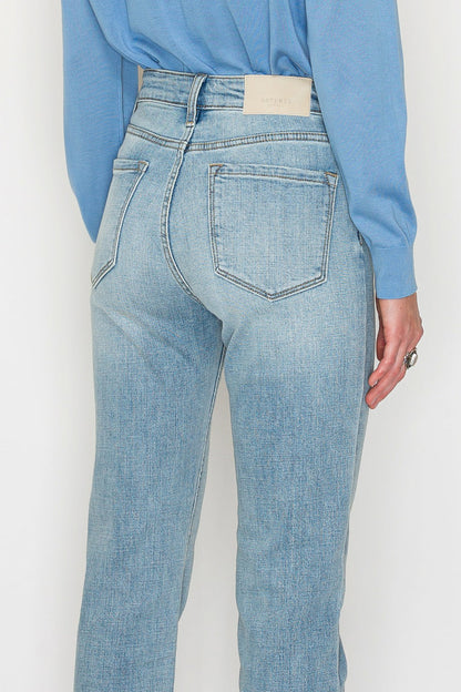 High Rise Straight Leg Jeans view 9 - High-Waisted - High Rise Jeans Women (bottom)