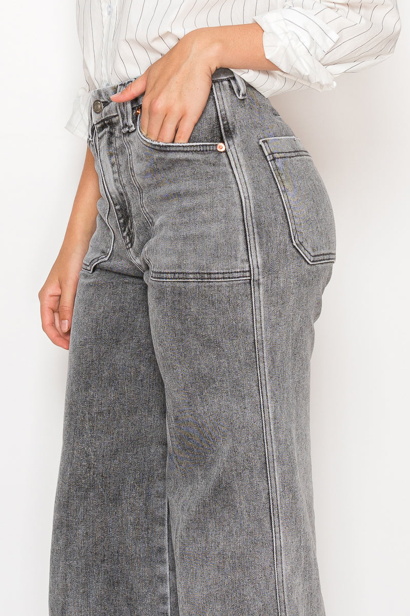 High Rise the Perfect Palazzo Jeans in 13 (30) view 6 - High-Waisted - High Rise Jeans Women (bottom)