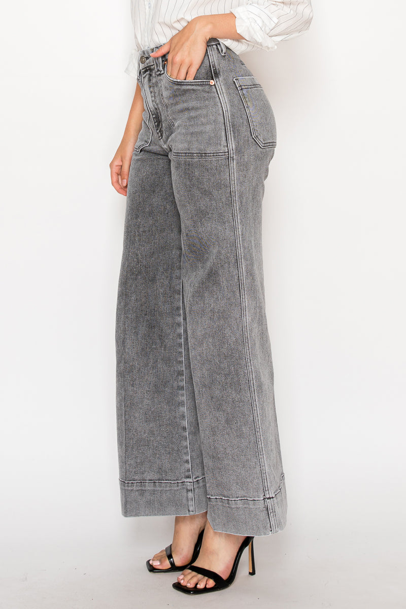 High Rise the Perfect Palazzo Jeans in 7 (27) view 3 - High-Waisted - High Rise Jeans Women (bottom)
