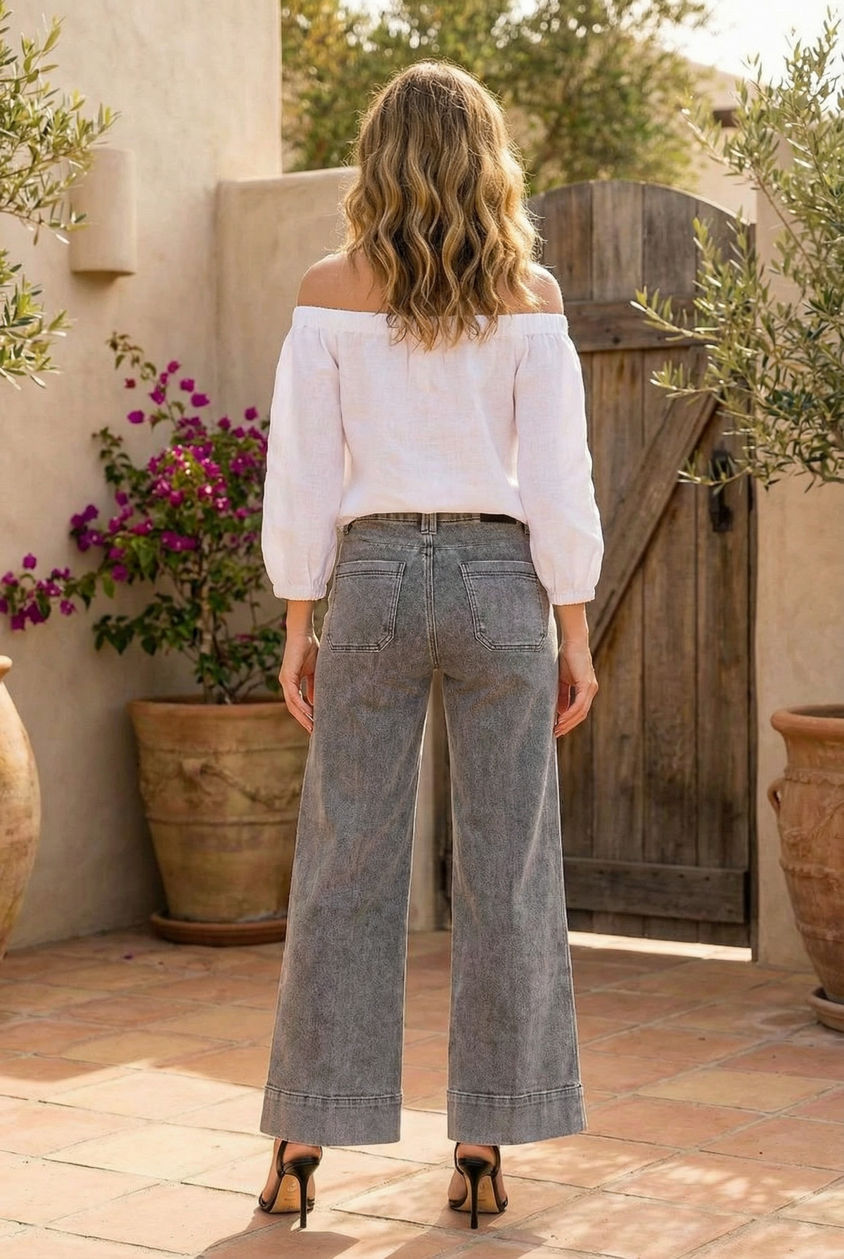 High Rise the Perfect Palazzo Jeans view 11 - High-Waisted - High Rise Jeans Women (bottom)