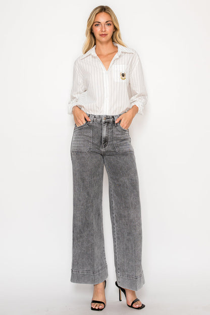 High Rise the Perfect Palazzo Jeans view 8 - High-Waisted - High Rise Jeans Women (bottom)