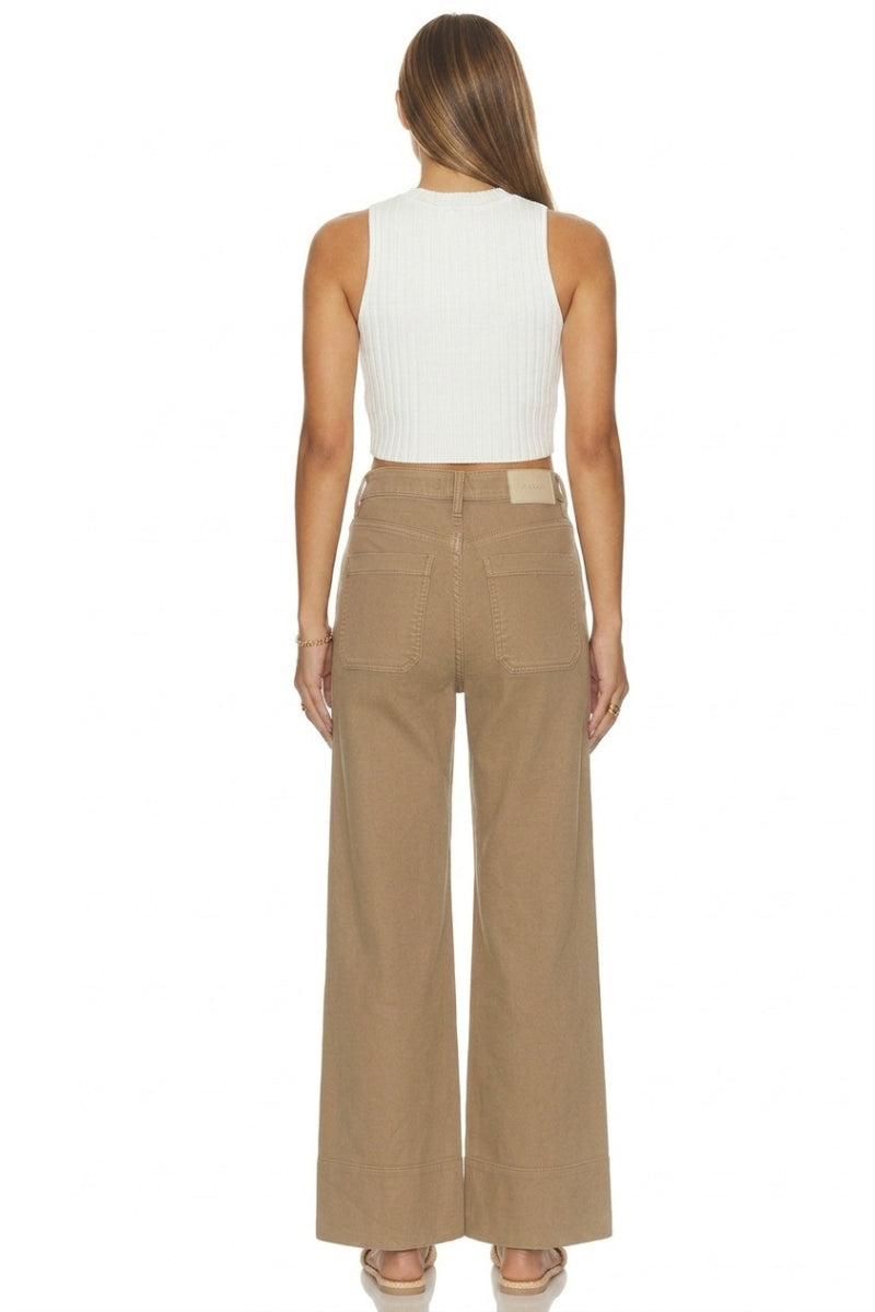 High Rise Tummy Control Garment Dyed Palazzo Jeans view 9 - High-Waisted - High Rise Jeans Women (bottom)