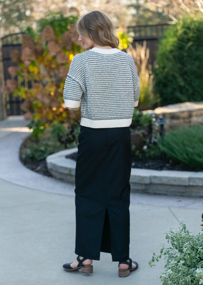 Hollis Long Maxi Skirt in Black view 13 (dress)