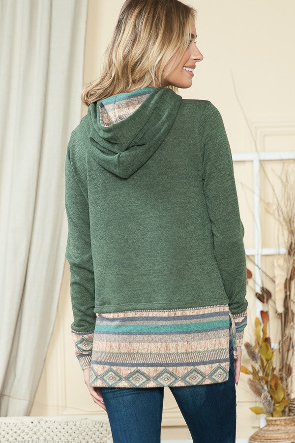 Hoodie Pullover with Thumbhole Sleeves view 7 - Thumbhole Hoodie (top)