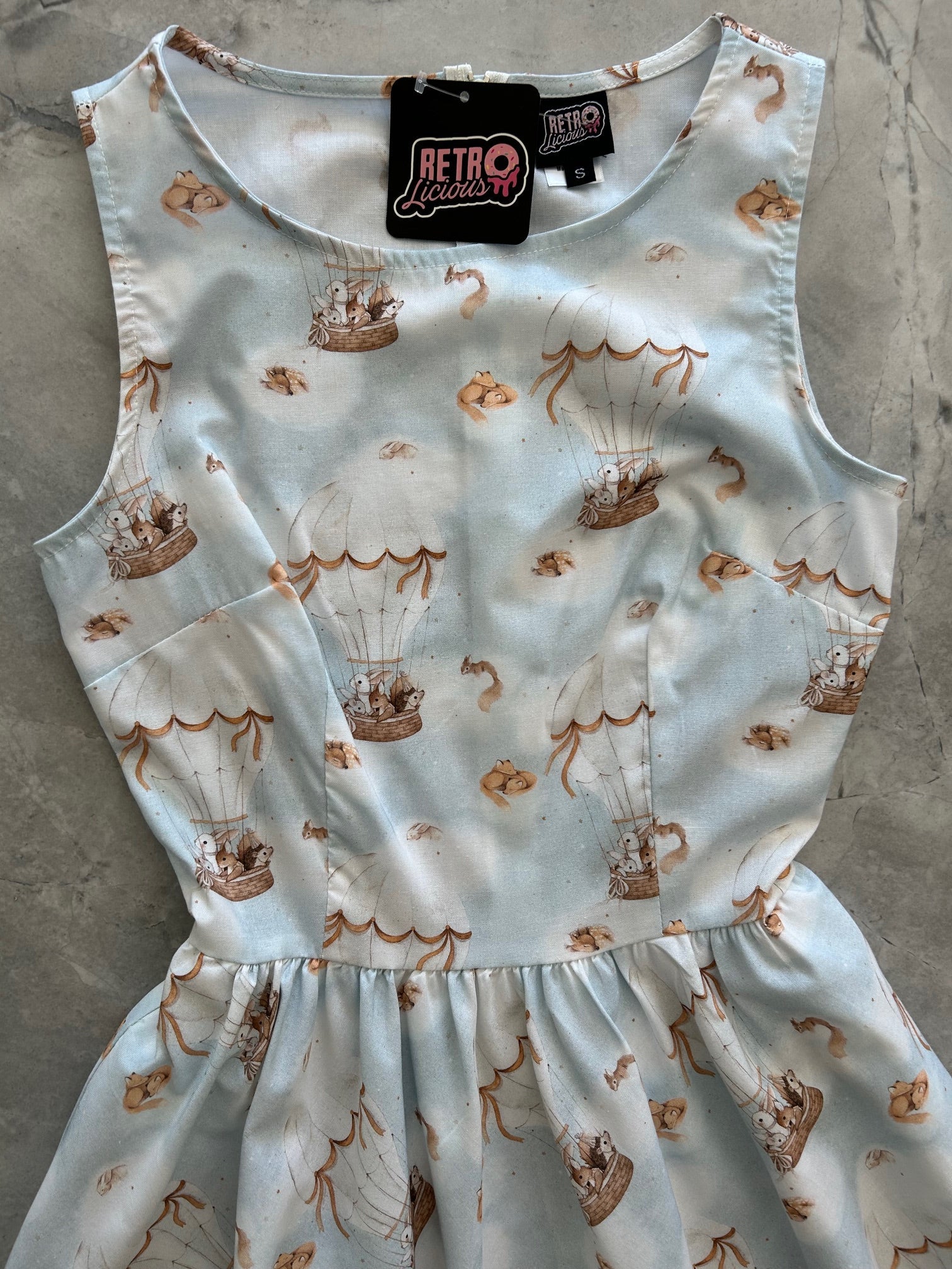 Hot Air Balloon Vintage Dress in 2X view 6 - Air Balloon Costume
