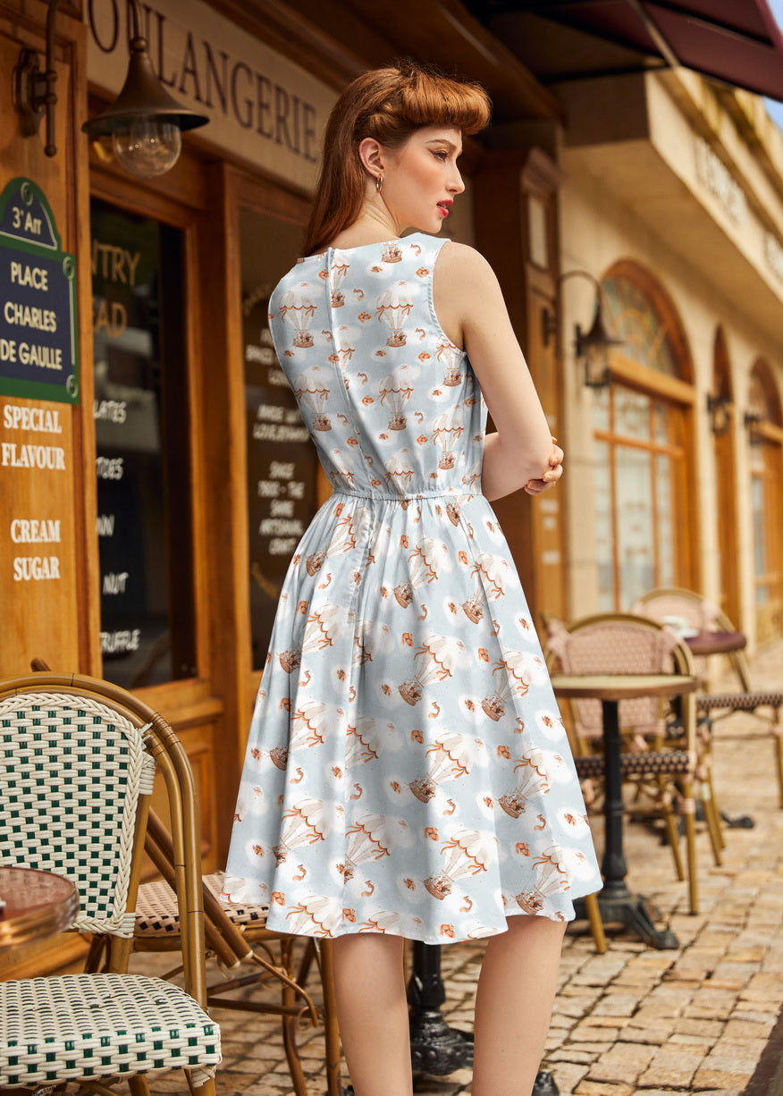 Hot Air Balloon Vintage Dress in XL view 4 - Air Balloon Costume