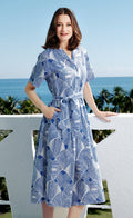 Hudson Tiered Dress Navy White Geo XS (dress) - hudson plisse tiered dress, hudson and co dress code, h - shop at us.meeeshop