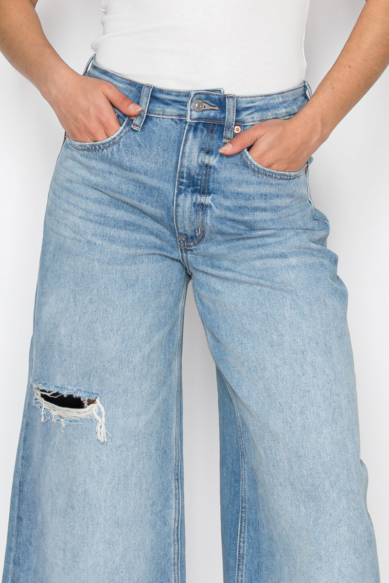 *hybrid Style* Ultra High Rise Relaxed Jort Jeans view 6 - High-Waisted (bottom)