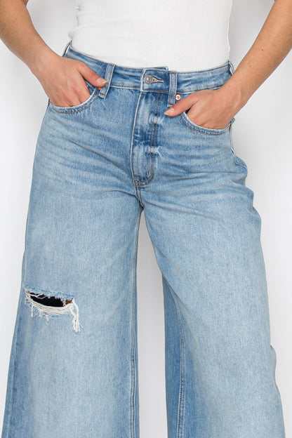 *hybrid Style* Ultra High Rise Relaxed Jort Jeans view 6 - High-Waisted (bottom)