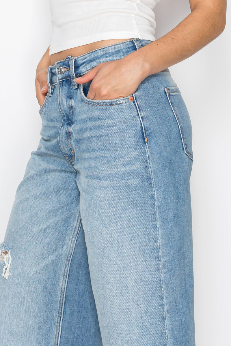 *hybrid Style* Ultra High Rise Relaxed Jort Jeans view 7 - High-Waisted (bottom)