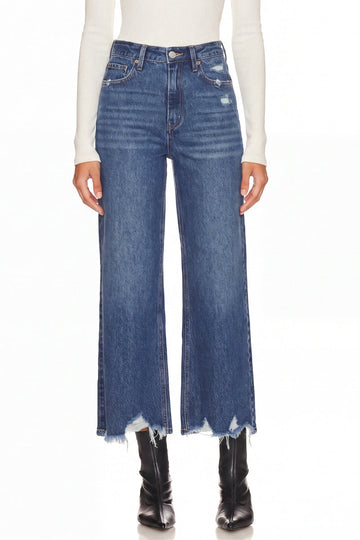 Hybrid Ultra High Rise Relaxed Flare Jeans in Dark wash view 2 - High-Waisted - Ultra Hybrid Pants (bottom)