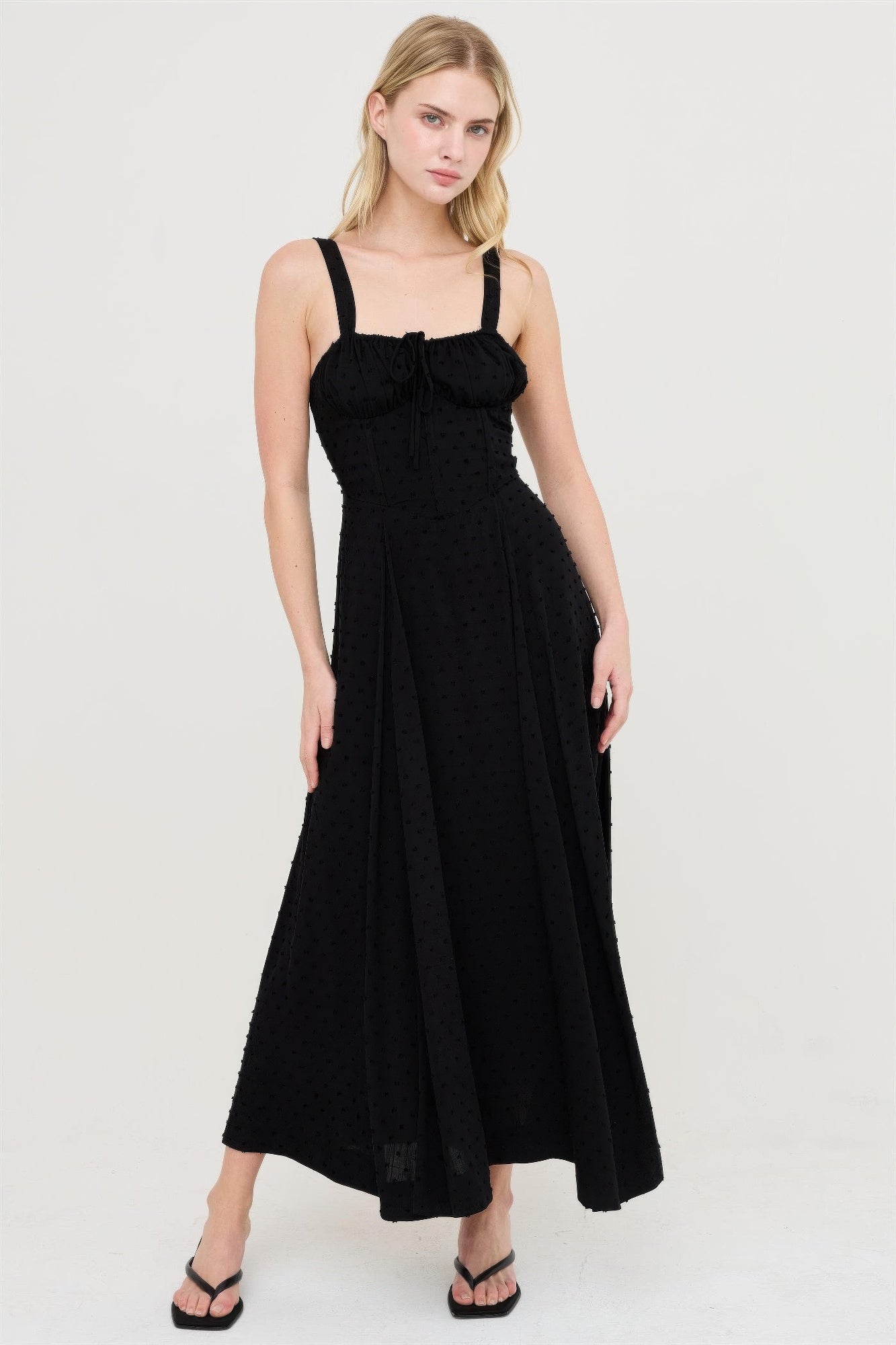 Hyfve Boned Tie-back Dress in Black - Boned Dress