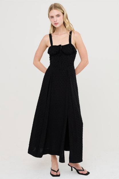 Hyfve Boned Tie-back Dress in Black view 2 - Boned Dress