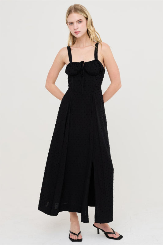 Hyfve Boned Tie-back Dress in Black view 2 - Boned Dress