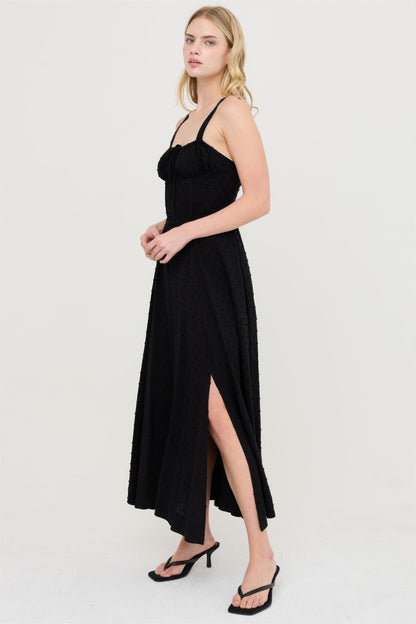 Hyfve Boned Tie-back Dress in Black view 3 - Boned Dress