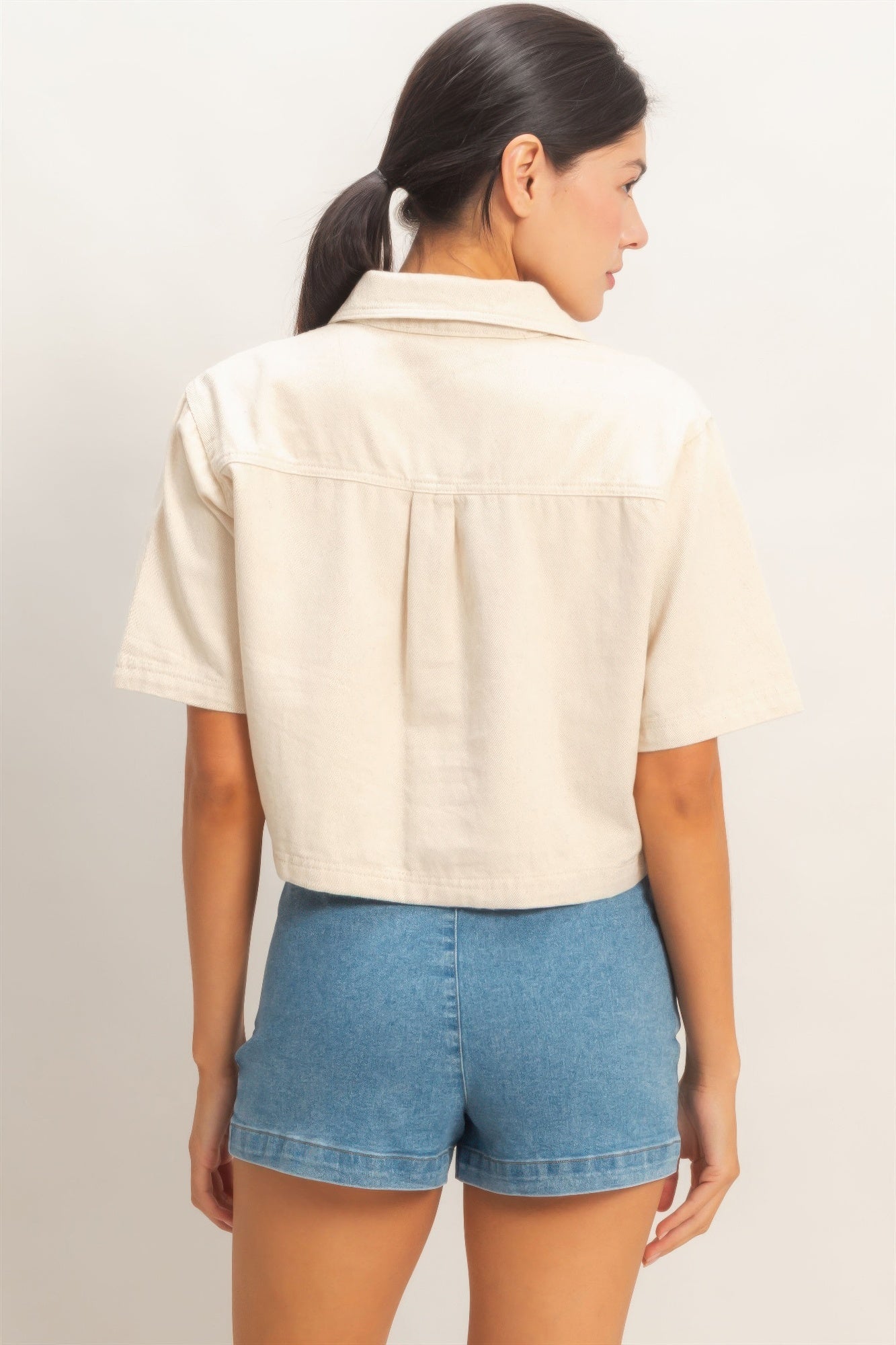 Hyfve Collared V-neck Top view 12 - Hyfve Tops